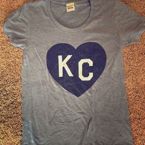 Love KC T- Shirt, Blue Grey Sz S